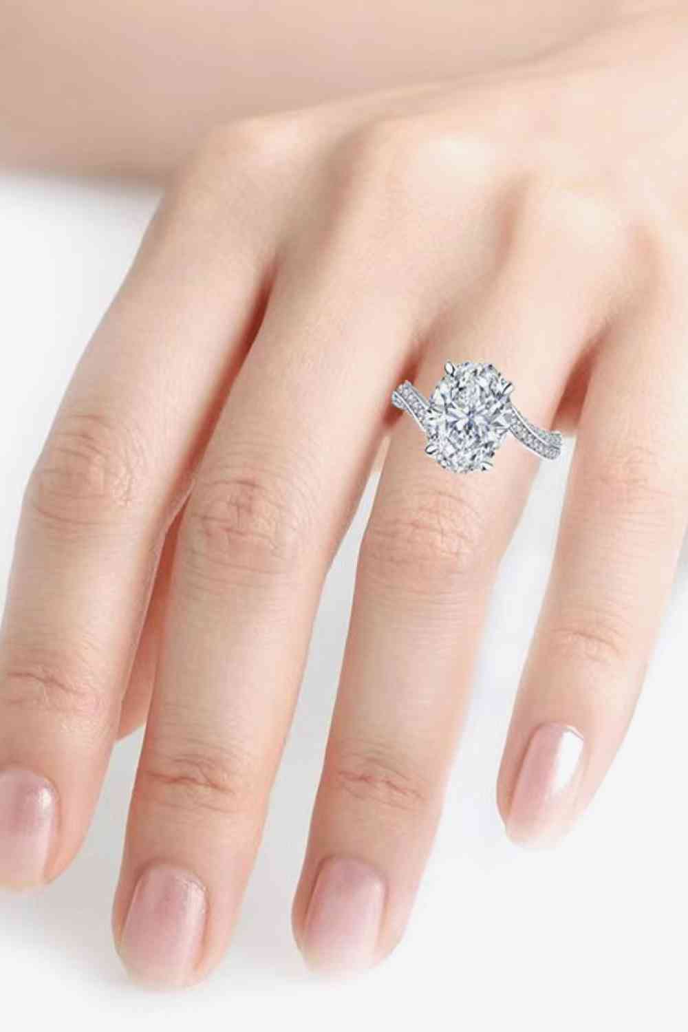 3 Carat Moissanite Side Stone Ring - lolaluxeshop