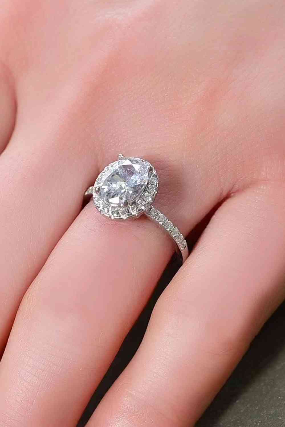 2 Carat Moissanite Platinum-Plated Ring - lolaluxeshop