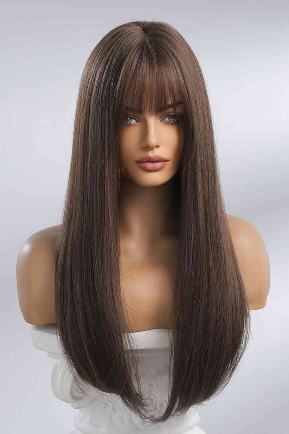 Full Machine Long Straight Synthetic Wigs 26'' - lolaluxeshop