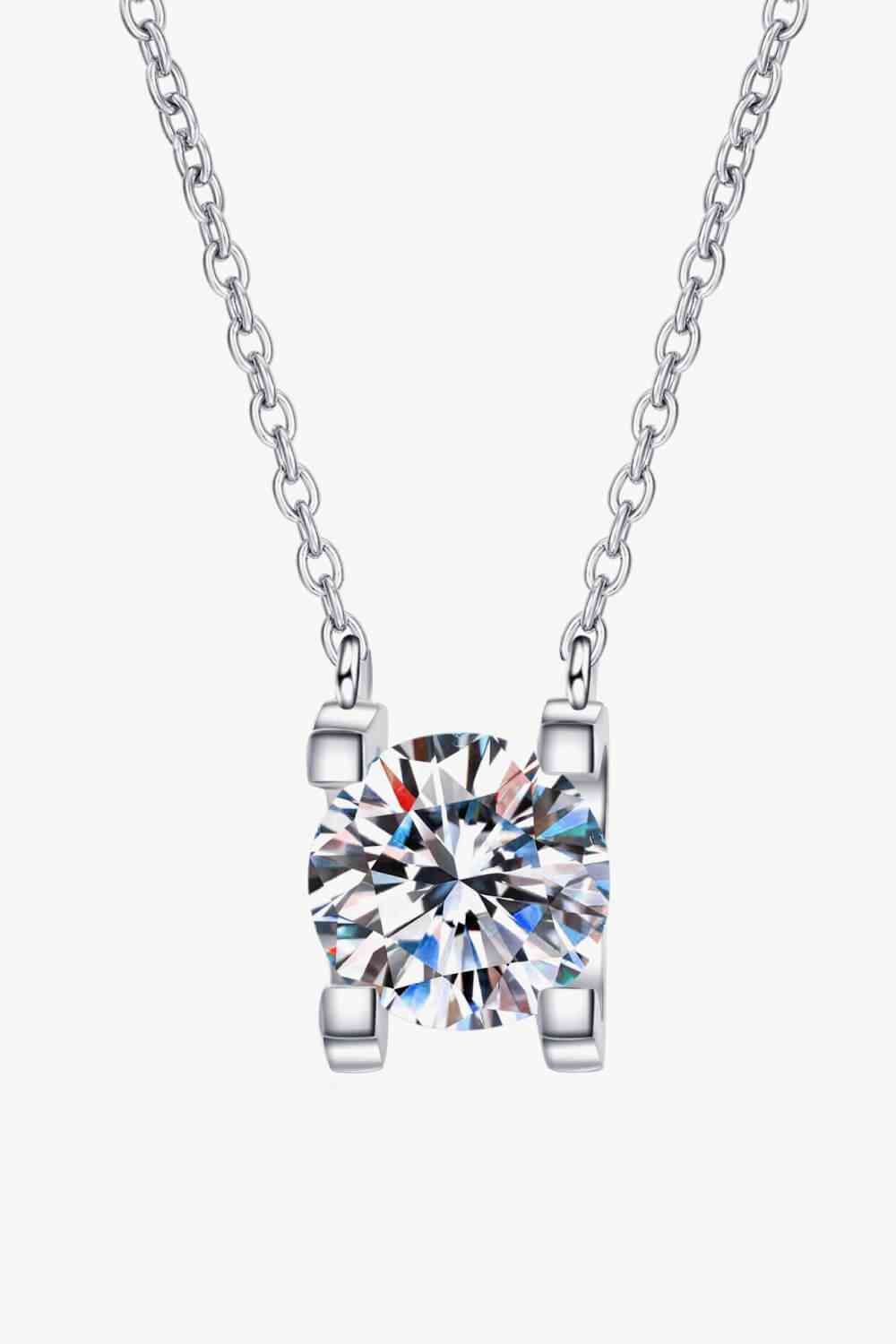 1 Carat Moissanite Chain Necklace - lolaluxeshop