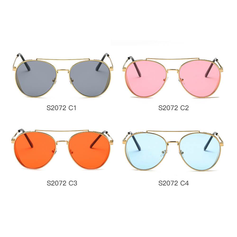 LAREDO | Modern Aviator Brow Bar Aviator Fashion Sunglasses - lolaluxeshop