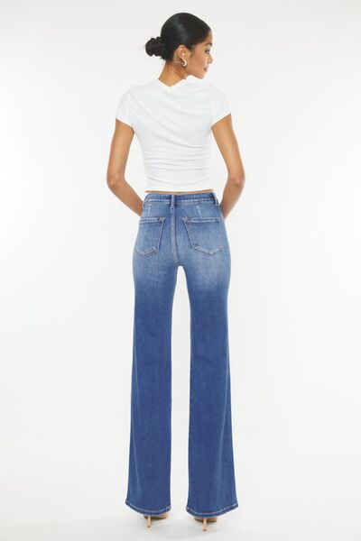 Kancan Ultra High Waist Gradient Flare Jeans - lolaluxeshop