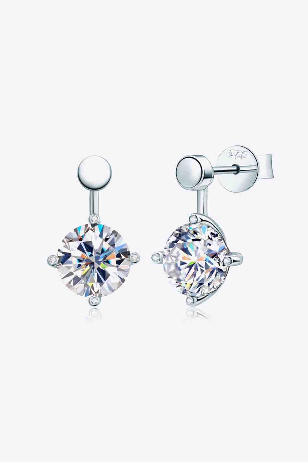 Adored 4 Carat Moissanite Drop Earrings - lolaluxeshop