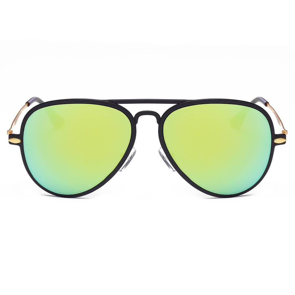 DURHAM | Unisex Mirrored Aviator Fashion Sunglasses - lolaluxeshop