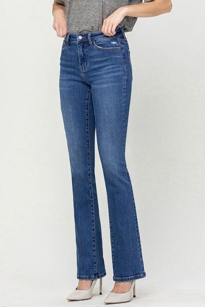 Vervet by Flying Monkey High Waist Bootcut Jeans - lolaluxeshop