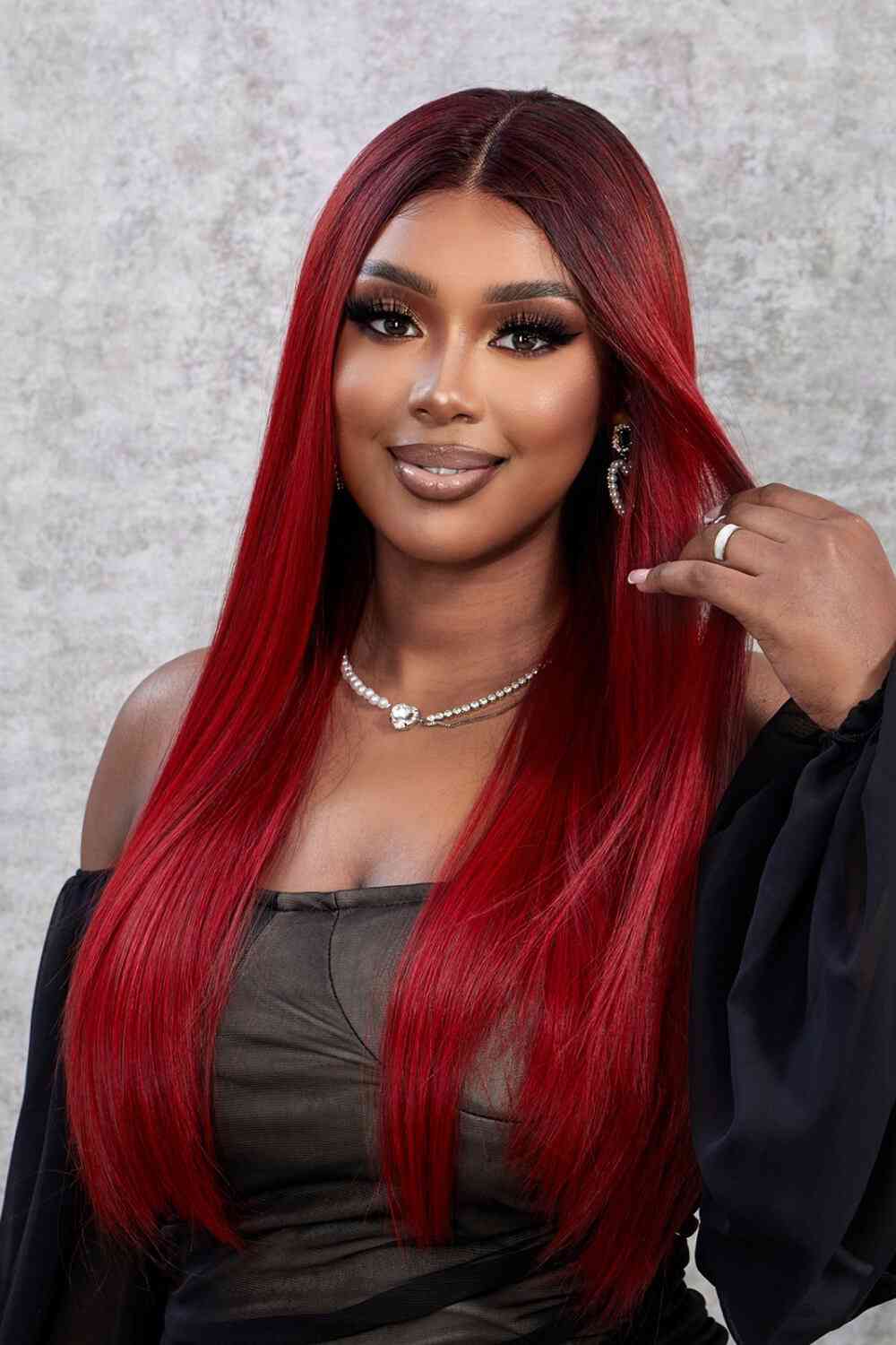 13*2" Lace Front Wigs Synthetic Straight 26" 150% Density - lolaluxeshop