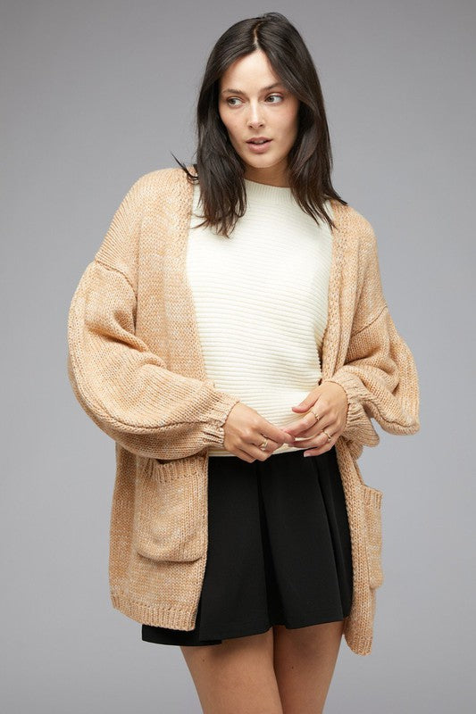 KNIT LONG SLEEVE CARDIGAN - LOLA LUXE