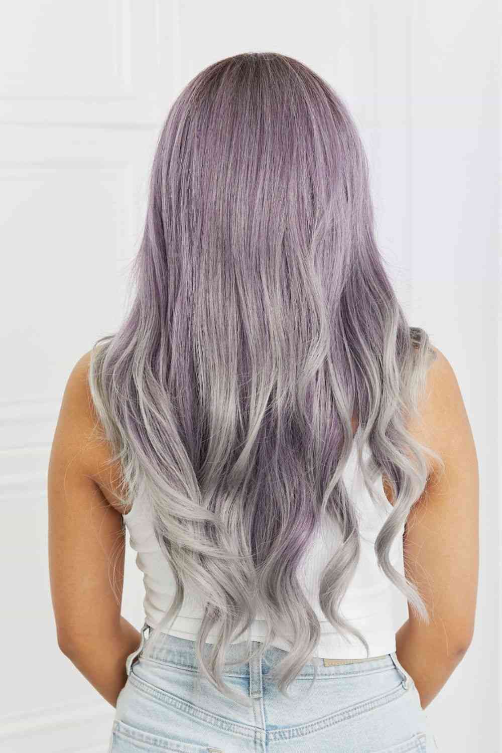 Elegant Wave Full Machine Synthetic Wigs in Purple 26'' - lolaluxeshop