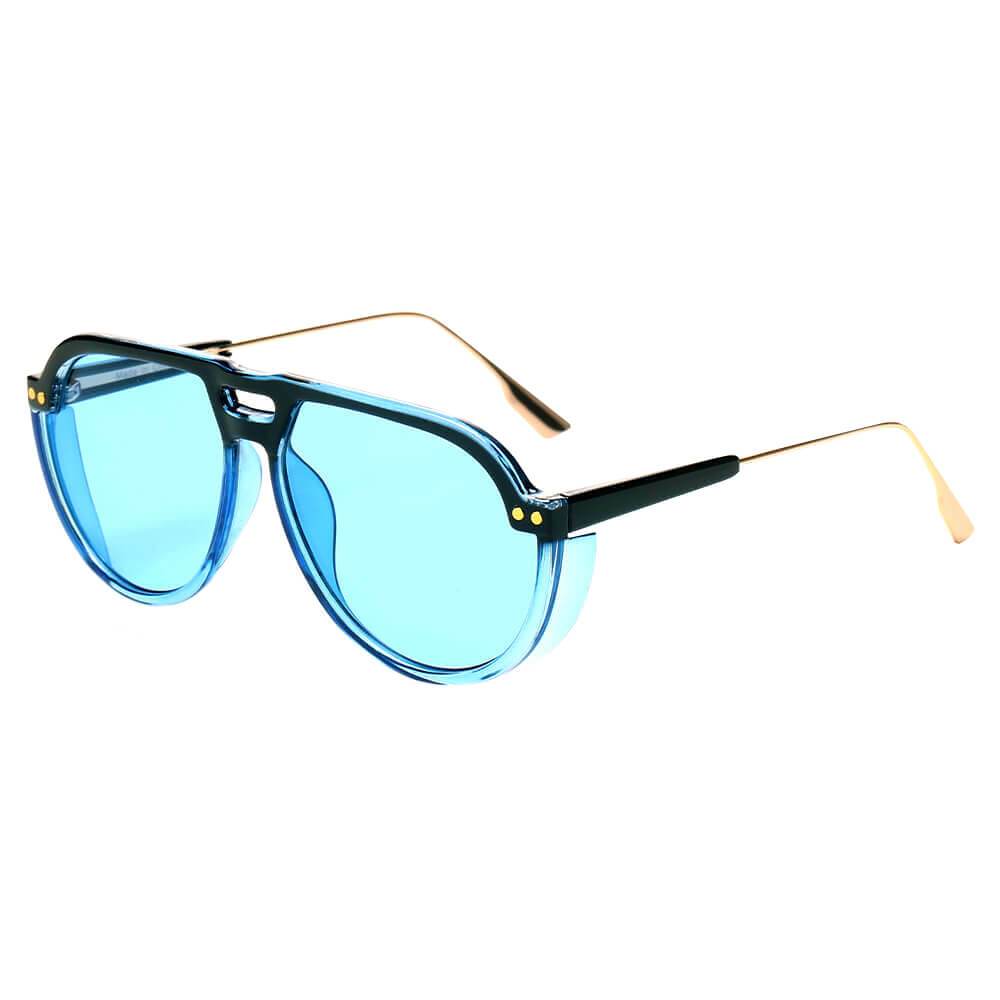 KRAKOW | Modern Round Carrera Style Aviator Fashion Sunglasses - lolaluxeshop