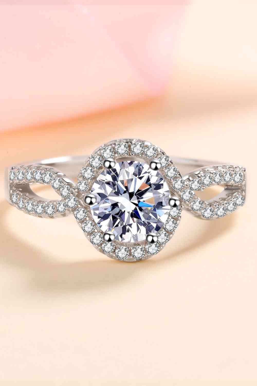 Feel The Joy 925 Sterling Silver Moissanite Ring - lolaluxeshop