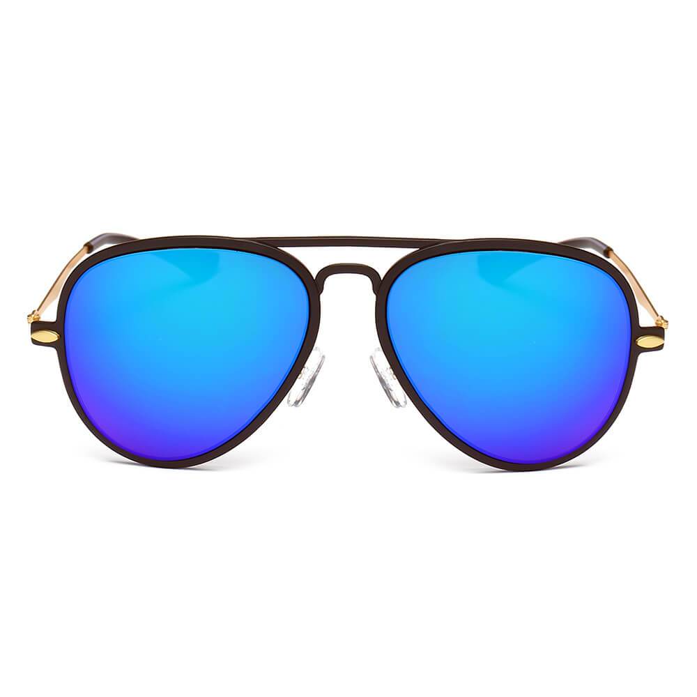 DURHAM | Unisex Mirrored Aviator Fashion Sunglasses - lolaluxeshop