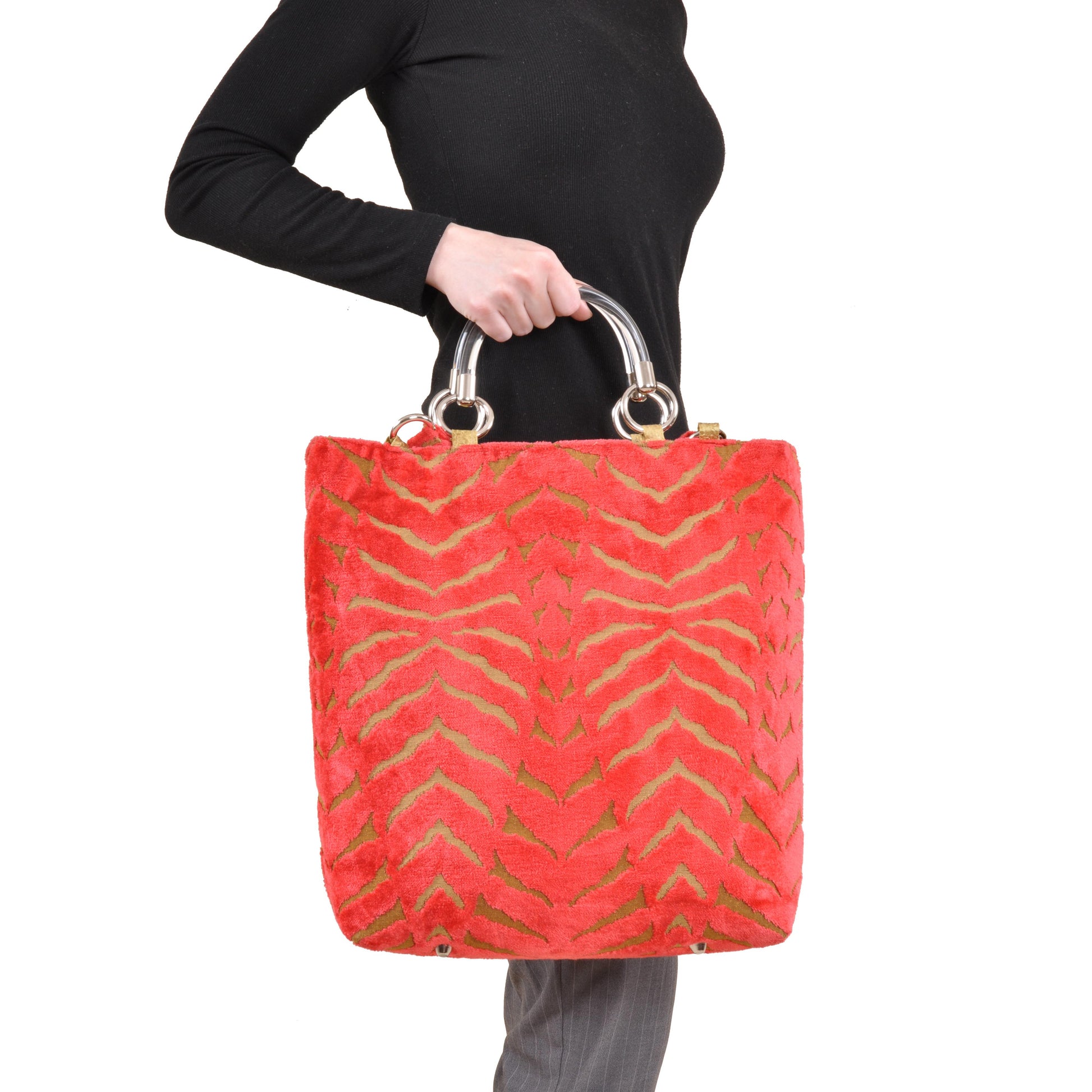 Magnetic Coral Large Tote - LOLA LUXE