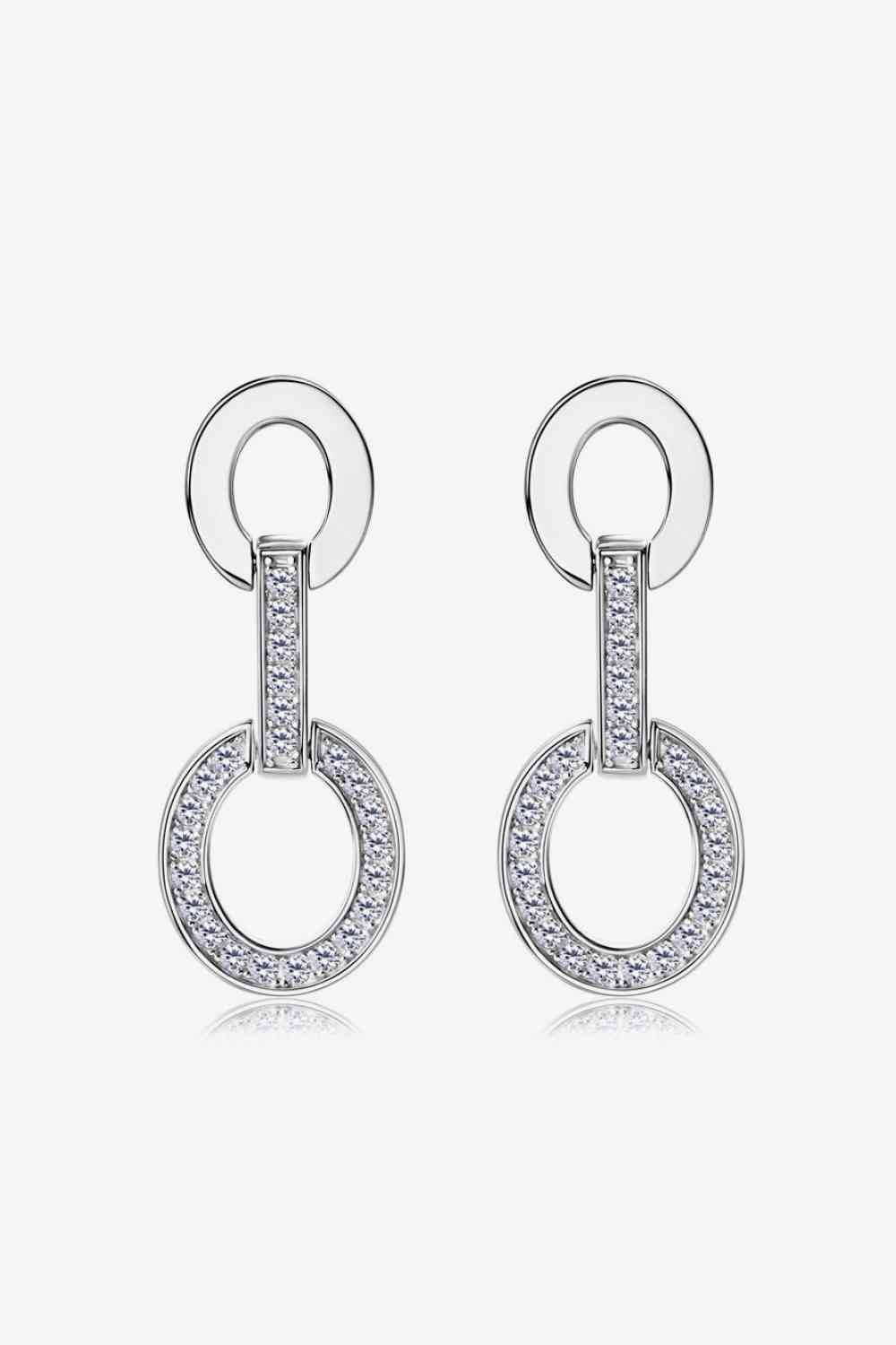 Moissanite 925 Sterling Silver Earrings - lolaluxeshop