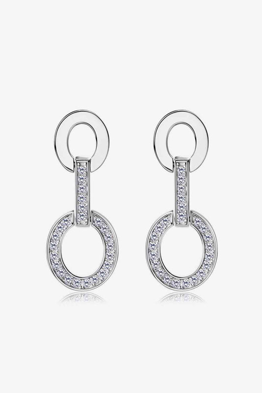 Moissanite 925 Sterling Silver Earrings - lolaluxeshop