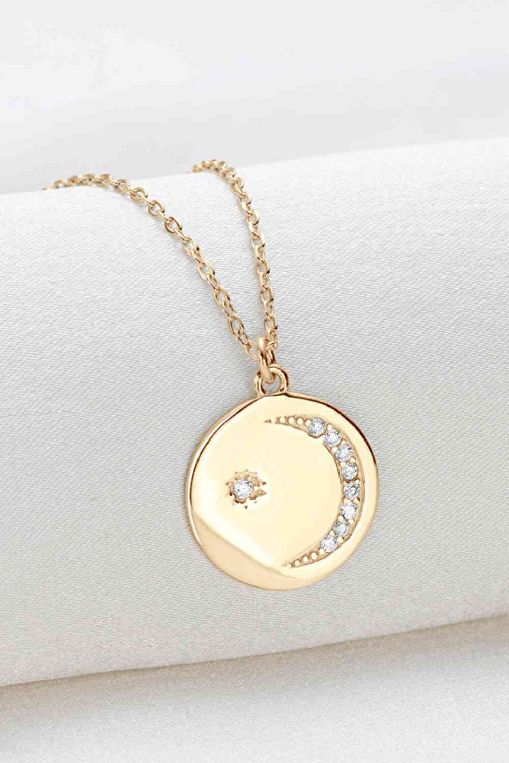 Moissanite Round Pendant Necklace - lolaluxeshop