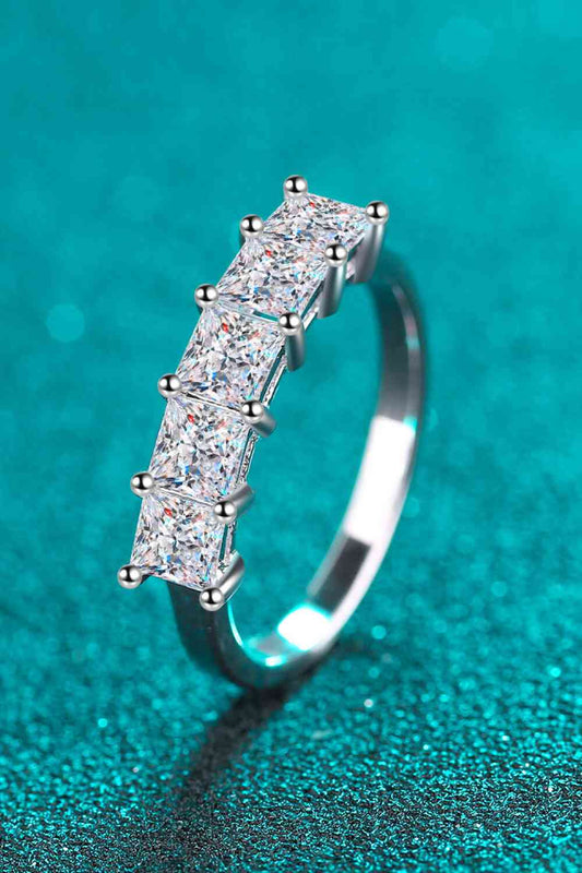 Romantic Surprise 2 Carat Moissanite Rhodium-Plated Ring - lolaluxeshop