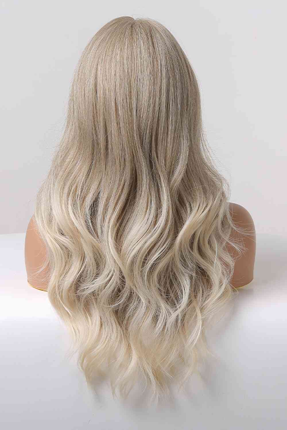 13*2" Lace Front Wigs Synthetic Long Wave 24" 150% Density in Medium Blonde Highlights - lolaluxeshop