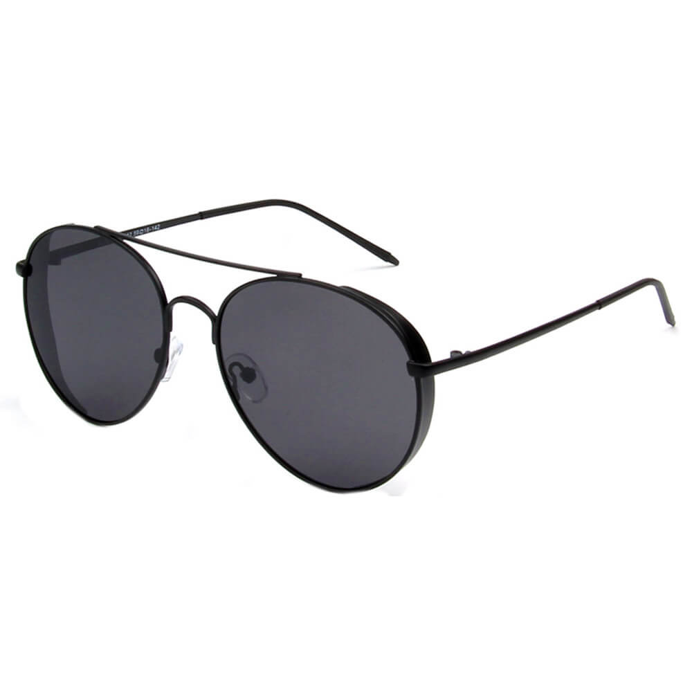 Baza - Classic Polarized Mirrored Aviator Sunglasses - lolaluxeshop