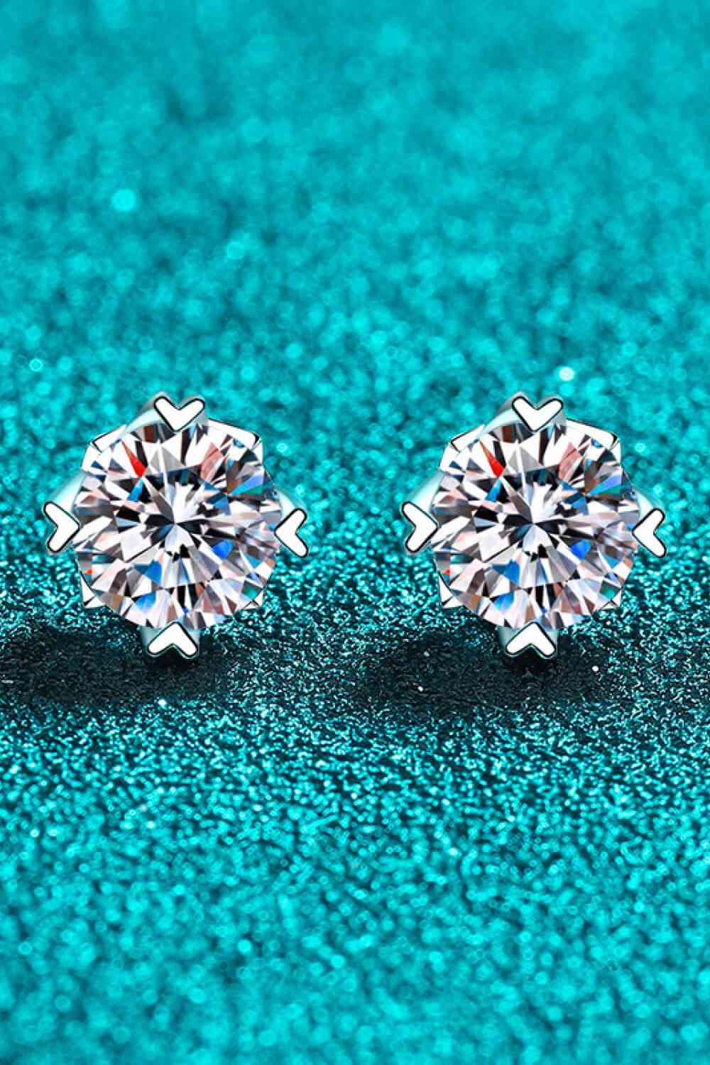 Good Day In My Mind Moissanite Stud Earrings - lolaluxeshop