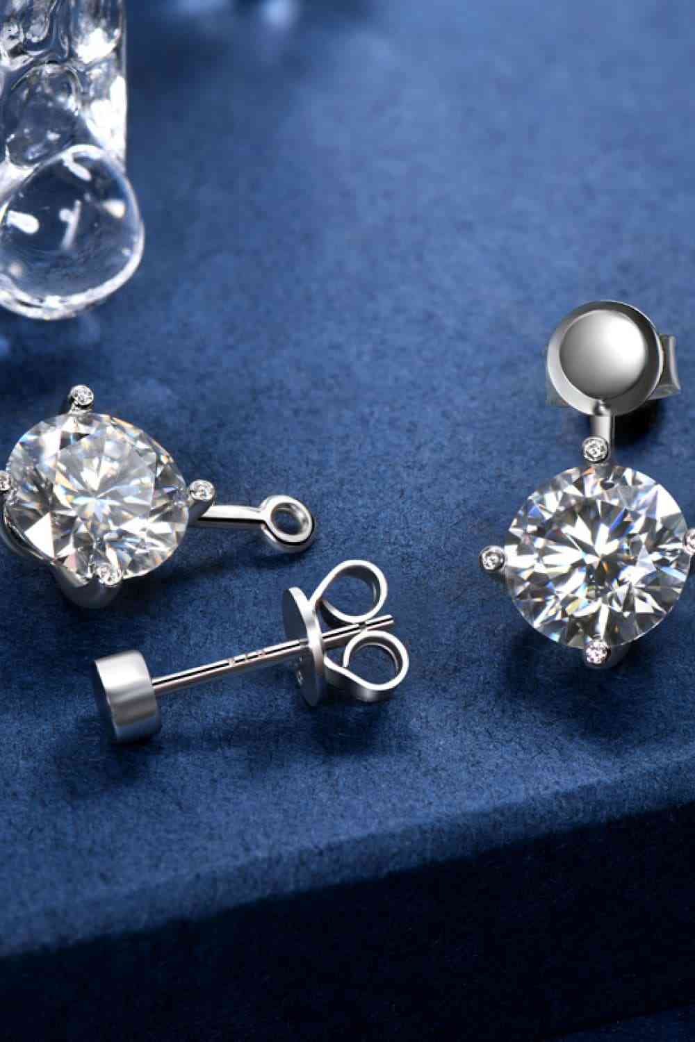 Adored 4 Carat Moissanite Drop Earrings - lolaluxeshop