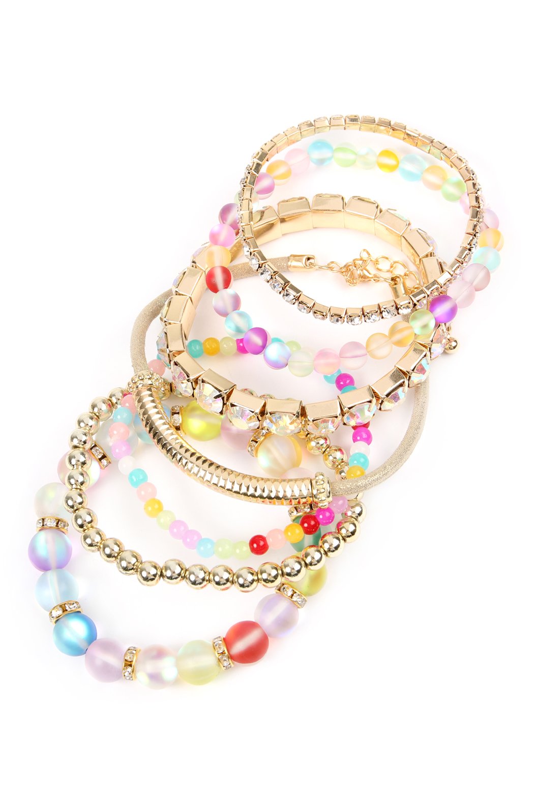 Mermaid Glass Stretch Bracelet - LOLA LUXE