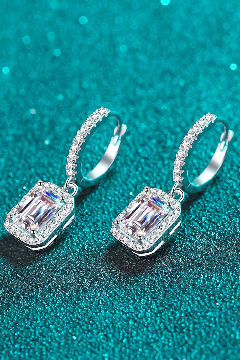 Moissanite 925 Sterling Silver Drop Earrings - lolaluxeshop