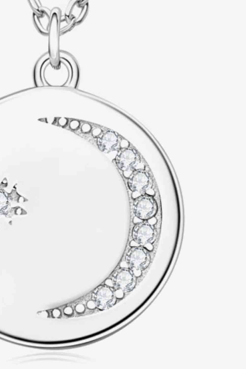 Moissanite Round Pendant Necklace - lolaluxeshop