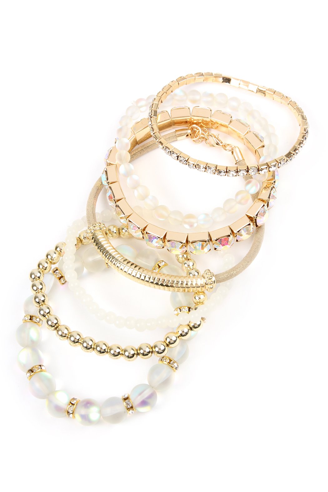 Mermaid Glass Stretch Bracelet - LOLA LUXE