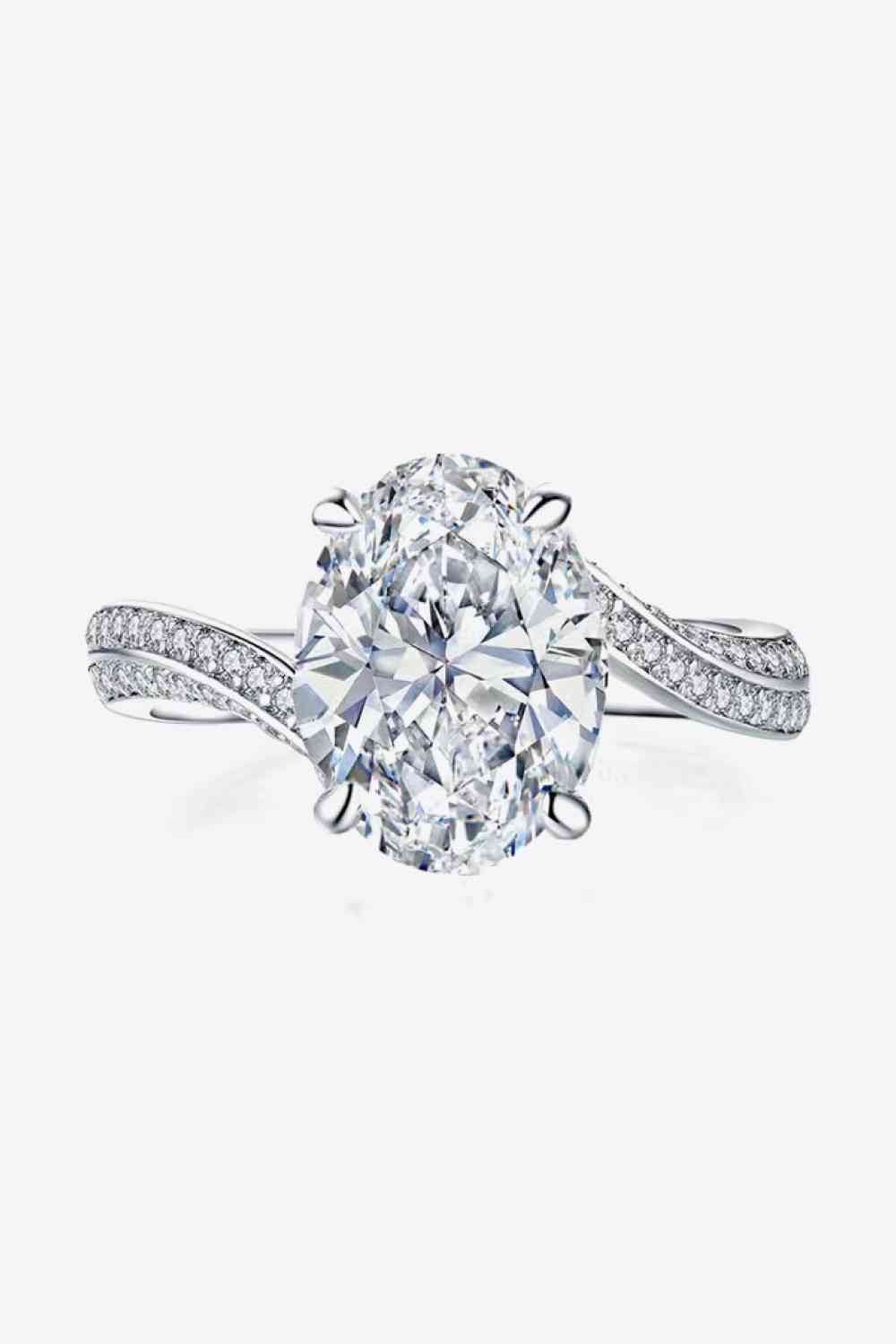 3 Carat Moissanite Side Stone Ring - lolaluxeshop