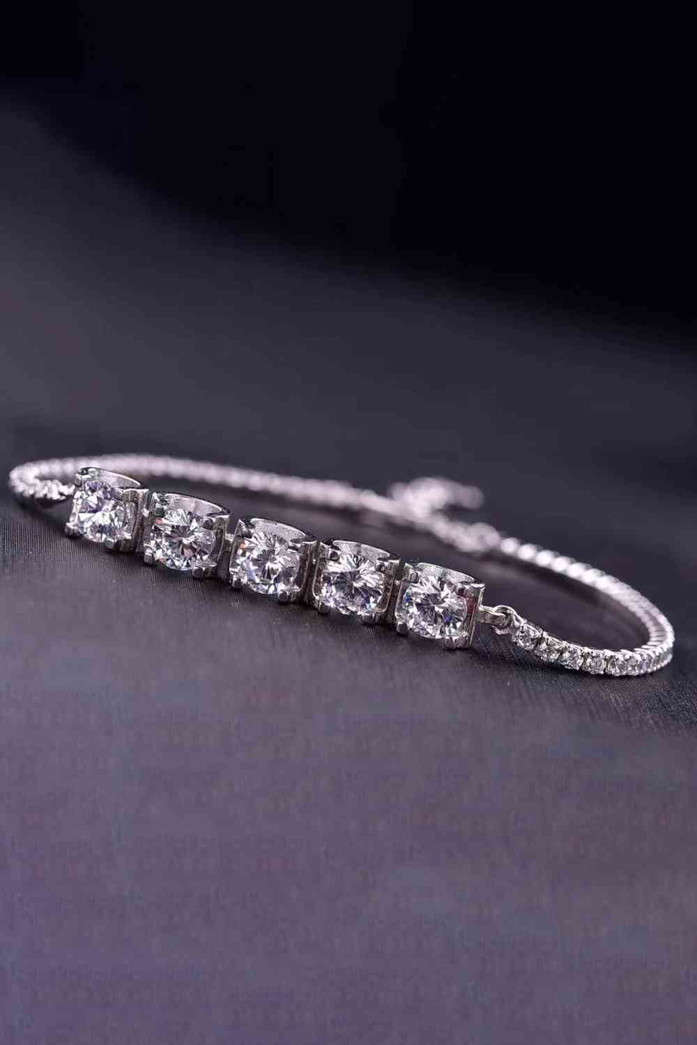 5 Carat Moissanite Lobster Clasp Bracelet - lolaluxeshop