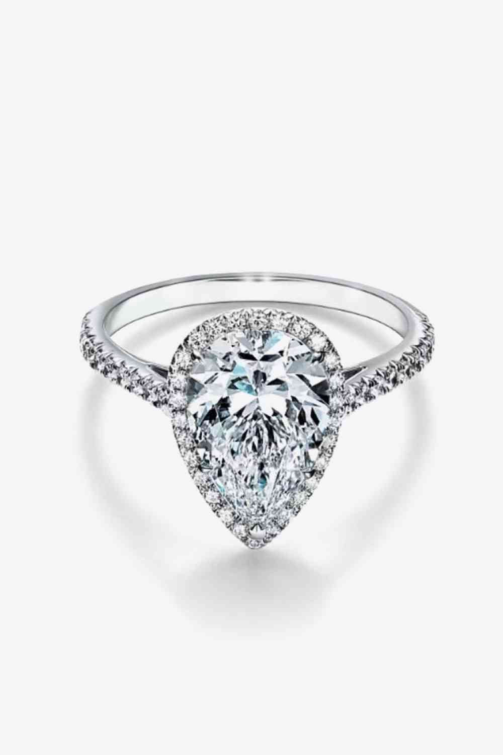 2 Carat Moissanite Teardrop Cluster Ring - lolaluxeshop