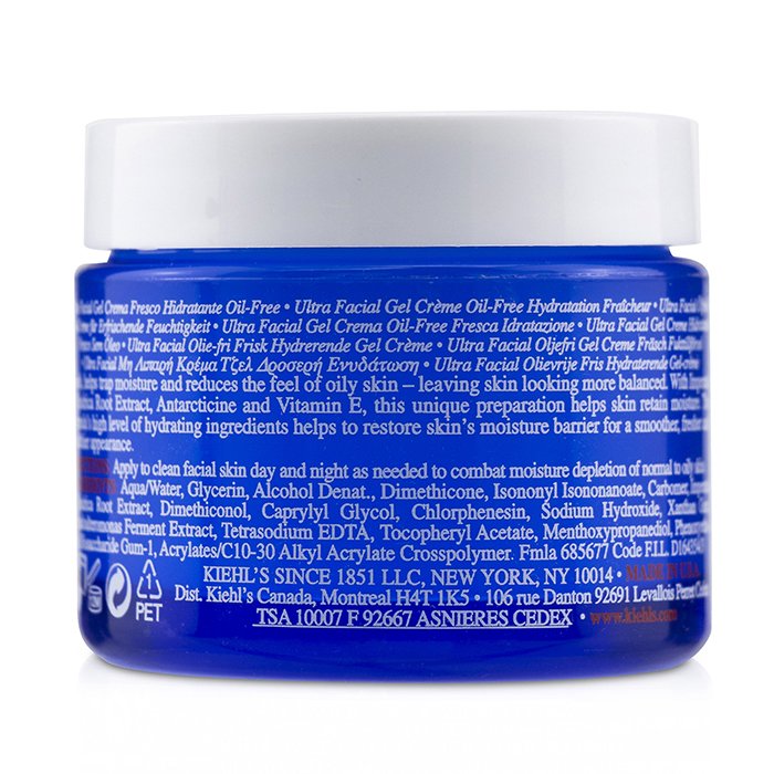 KIEHL'S - Ultra Facial Oil-Free Gel Cream - For Normal to Oily Skin Types - LOLA LUXE