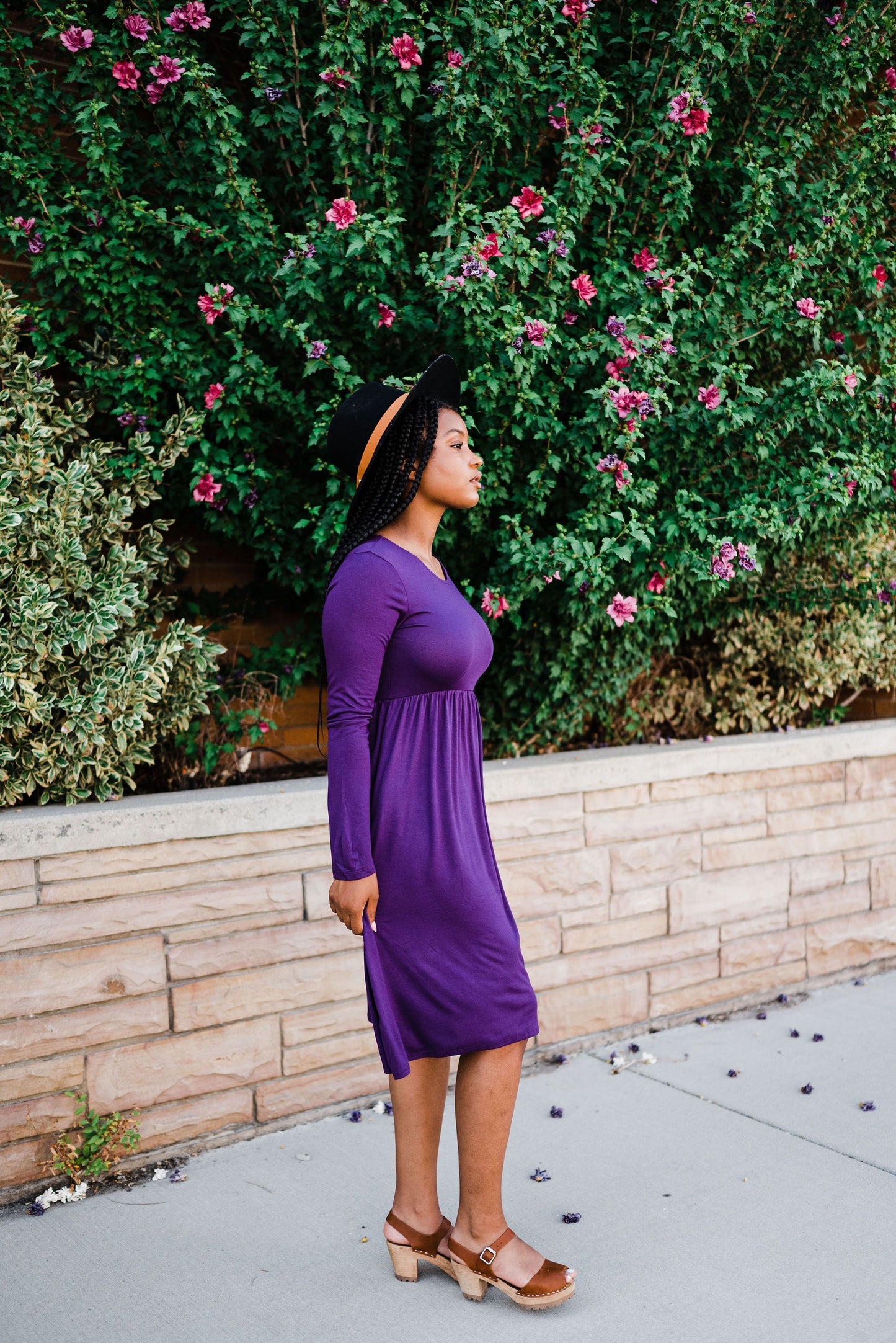 Be Chic Dress- Purple - LOLA LUXE