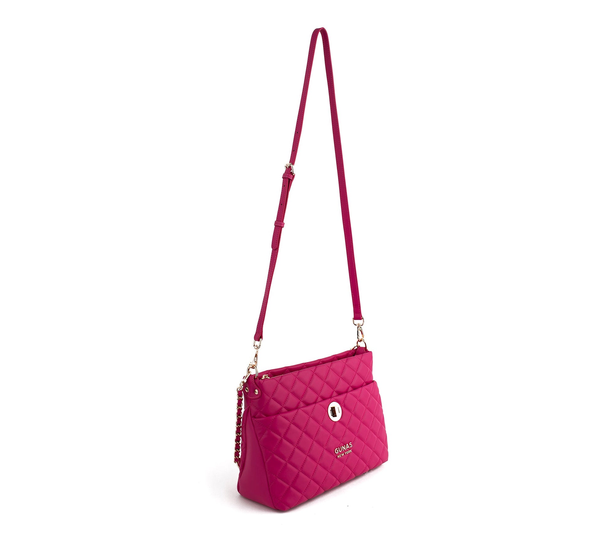 Koi - Pink Quilted Vegan Leather Purse - lolaluxeshop