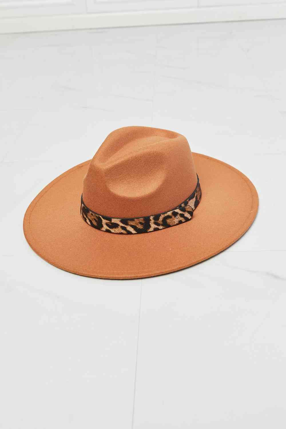 Fame In The Wild Leopard Detail Fedora Hat - lolaluxeshop