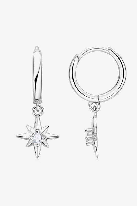 Moissanite Star Drop Earrings - lolaluxeshop