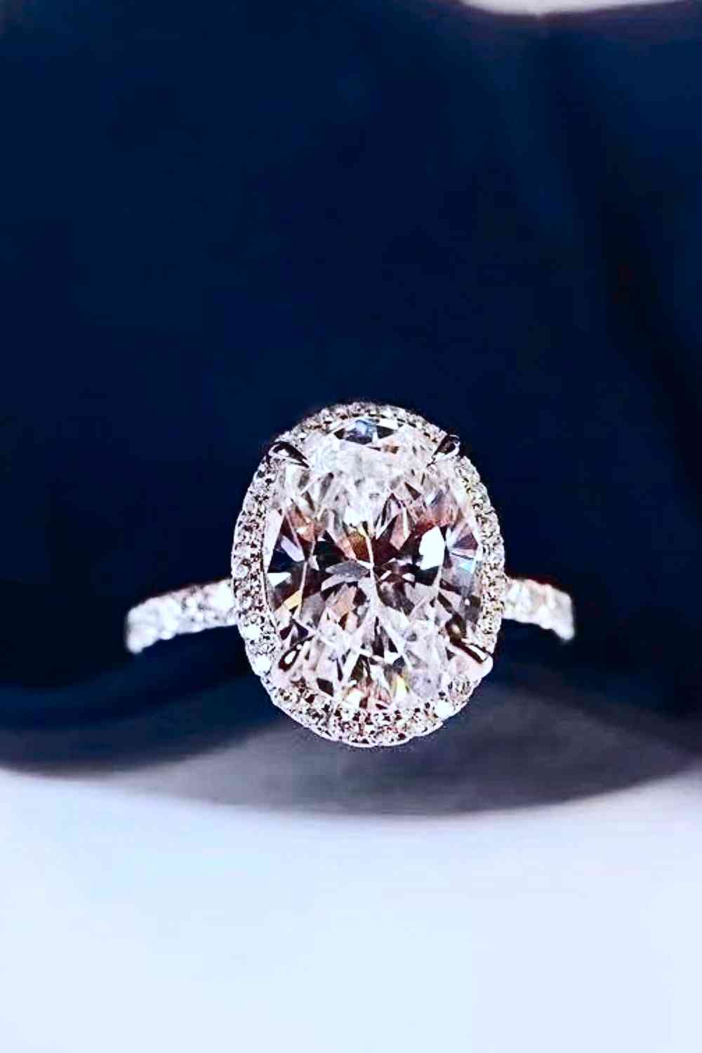 2 Carat Moissanite Platinum-Plated Ring - lolaluxeshop