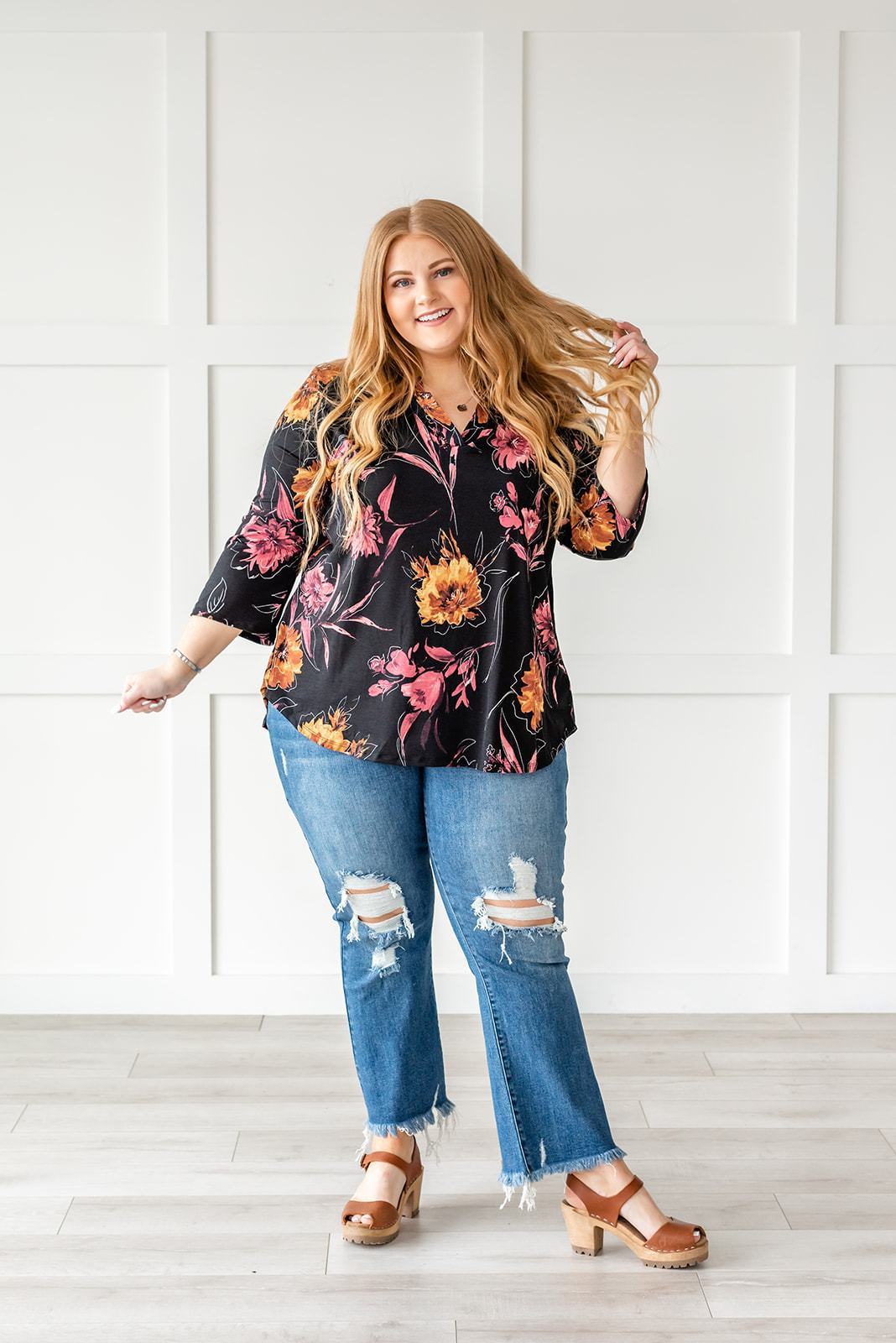 Lift My Spirits Floral Top - LOLA LUXE