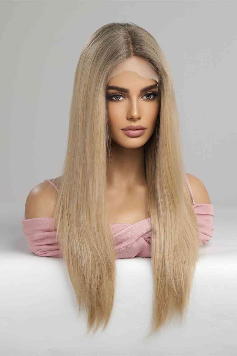 13*2" Lace Front Wigs Synthetic Long Straight 24'' 150% Density - lolaluxeshop