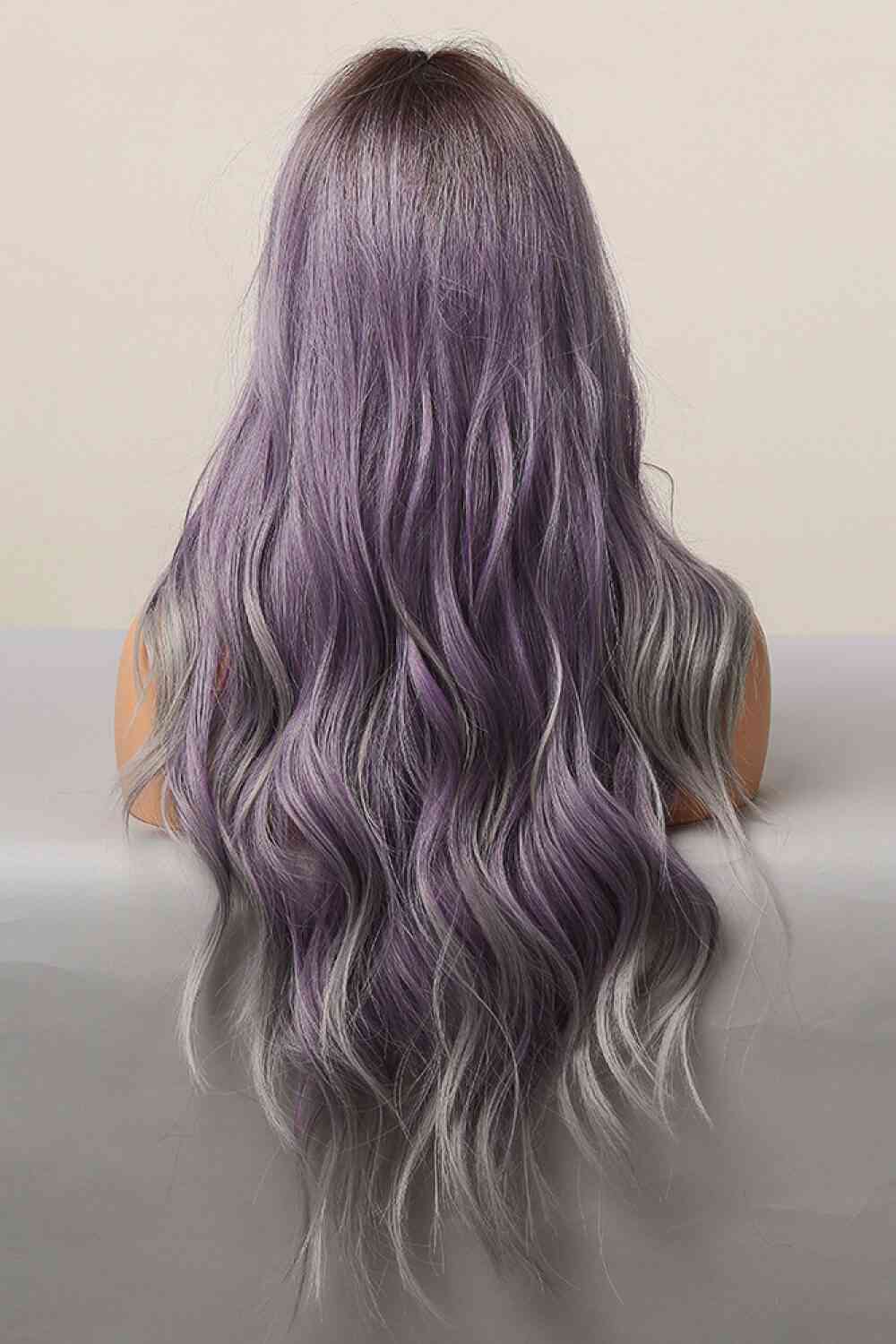 Elegant Wave Full Machine Synthetic Wigs in Purple 26'' - lolaluxeshop