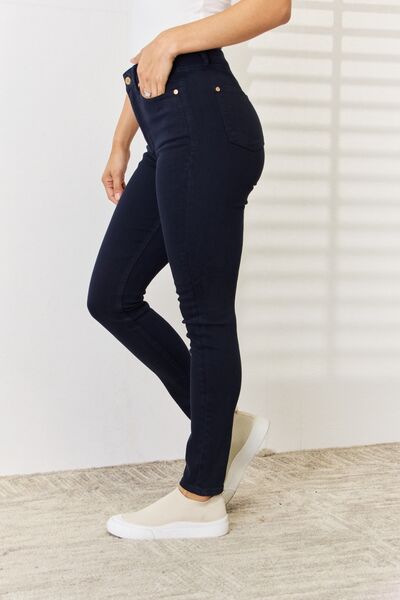 Judy Blue Full Size Garment Dyed Tummy Control Skinny Jeans - lolaluxeshop