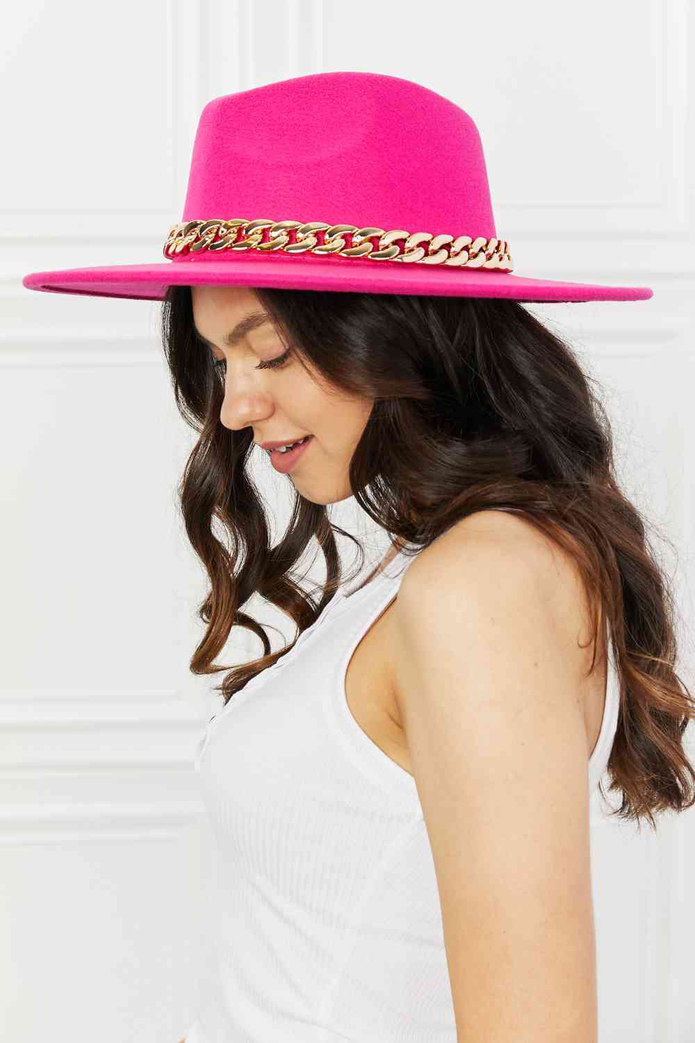 Fame Keep Your Promise Fedora Hat in Pink - lolaluxeshop