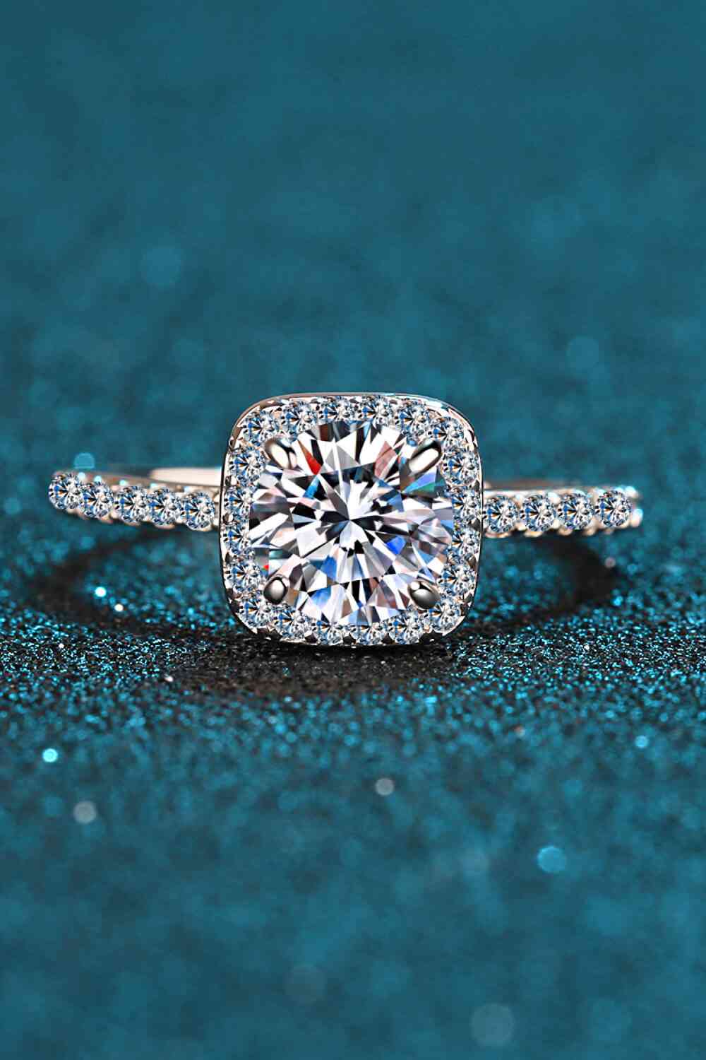 Square Moissanite Ring - lolaluxeshop