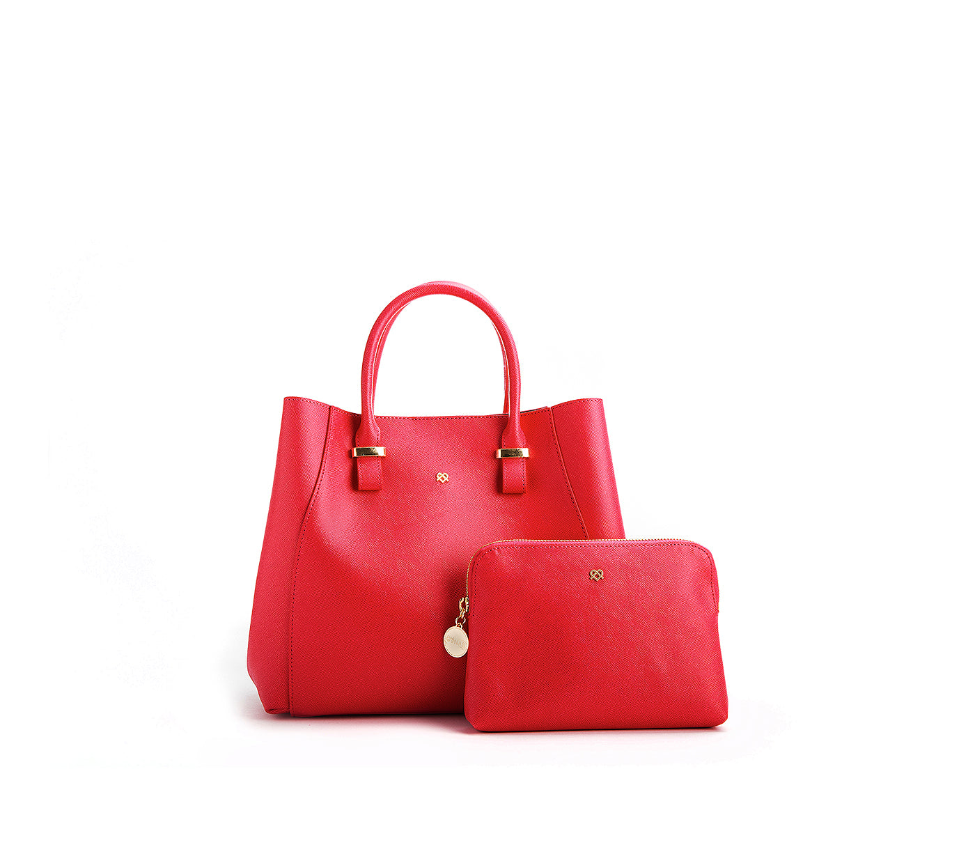 Jane - Red Vegan Leather Satchel - lolaluxeshop