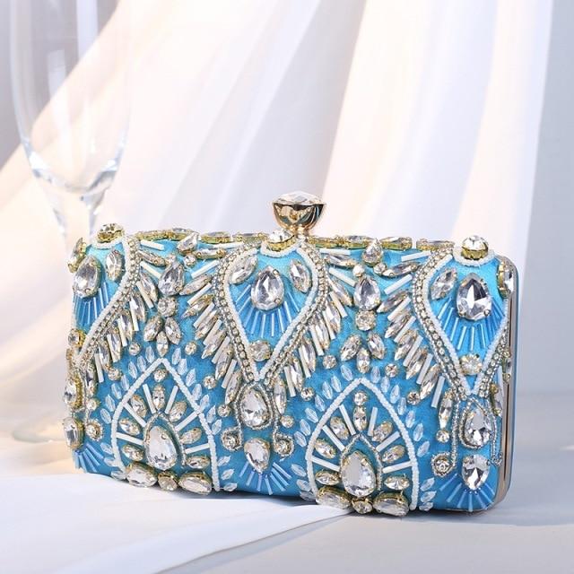 Clutch Handbag Luxury Diamond Rhinestone Clutch Bags Exquisite Female Clutches - LOLA LUXE