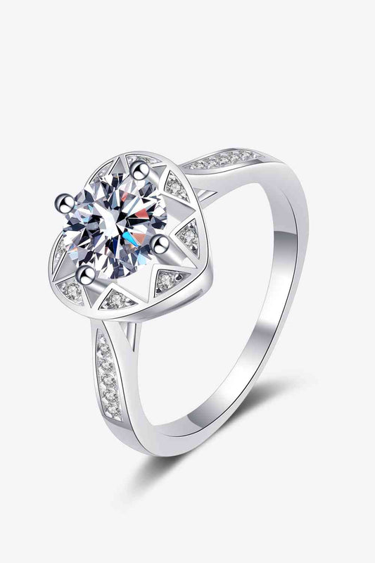 Moissanite Heart Ring - lolaluxeshop