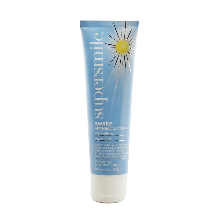 SUPERSMILE - Awake Whitening Toothpaste With Caffeine - Zesty Mint (Fluoride Free) - LOLA LUXE