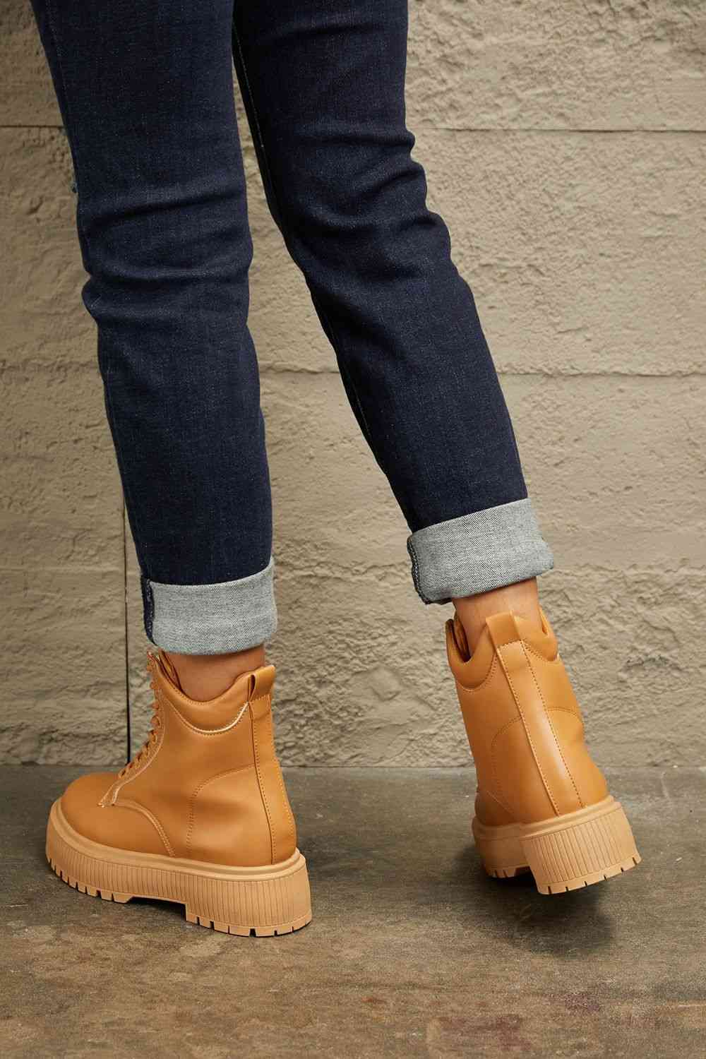 East Lion Corp Platform Combat Boots - lolaluxeshop