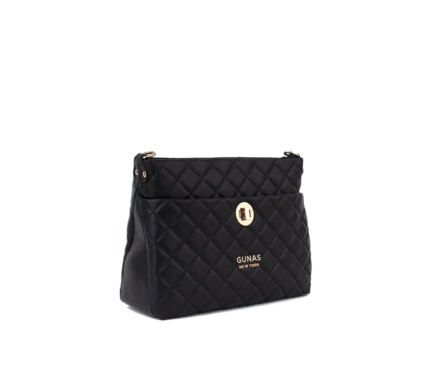 Koi - Black Quilted Vegan Leather Purse - lolaluxeshop