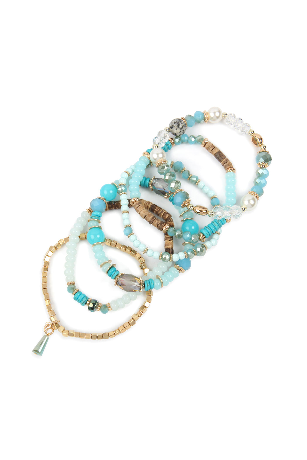 Hdb2200 - Stone Beads Stackable Bracelet - lolaluxeshop